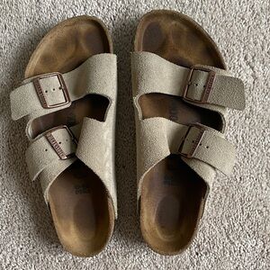 Birkenstock Beige Suede Sandals